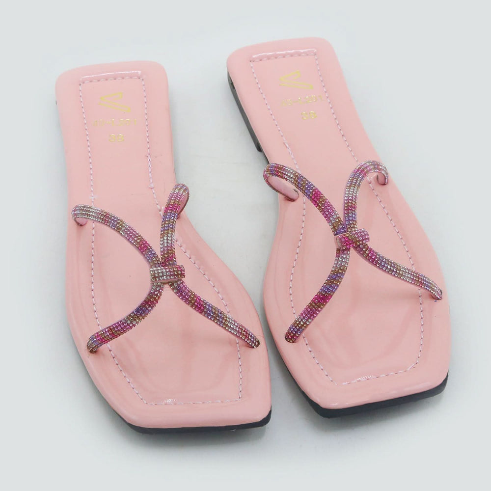 Valuable Open-Toe Slipper - Pink, Women Slippers, Chase Value, Chase Value