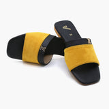 Women's Slipper - Mustard, Women Slippers, Chase Value, Chase Value
