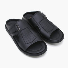 Men's Slipper - Black, Men's Slippers, Chase Value, Chase Value