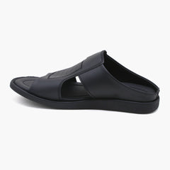 Men's Slipper - Black, Men's Slippers, Chase Value, Chase Value