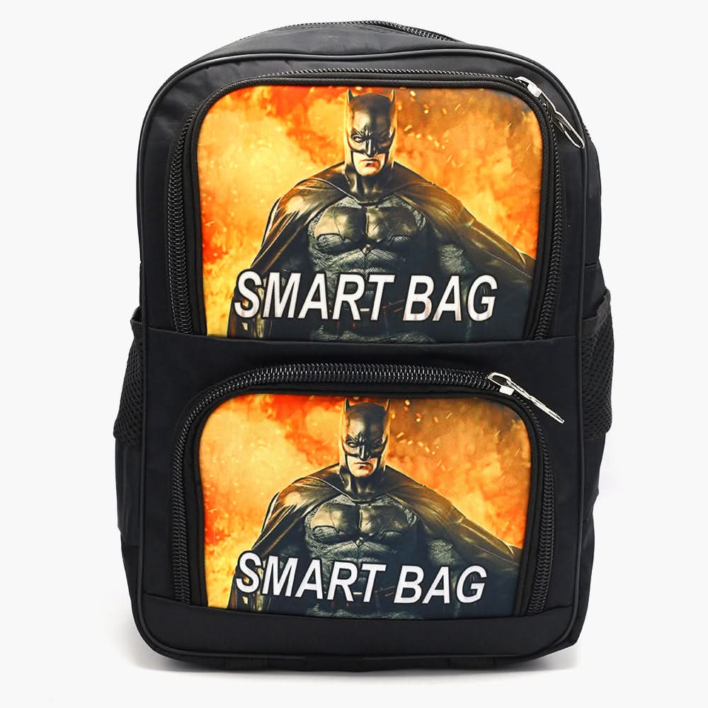 Character School Bag - Black, School Bags, Chase Value, Chase Value