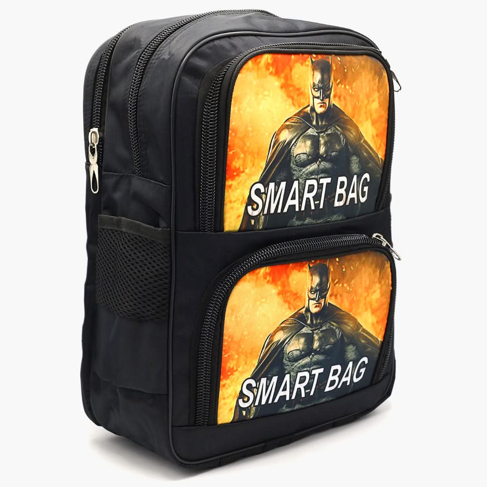 Character School Bag - Black, School Bags, Chase Value, Chase Value