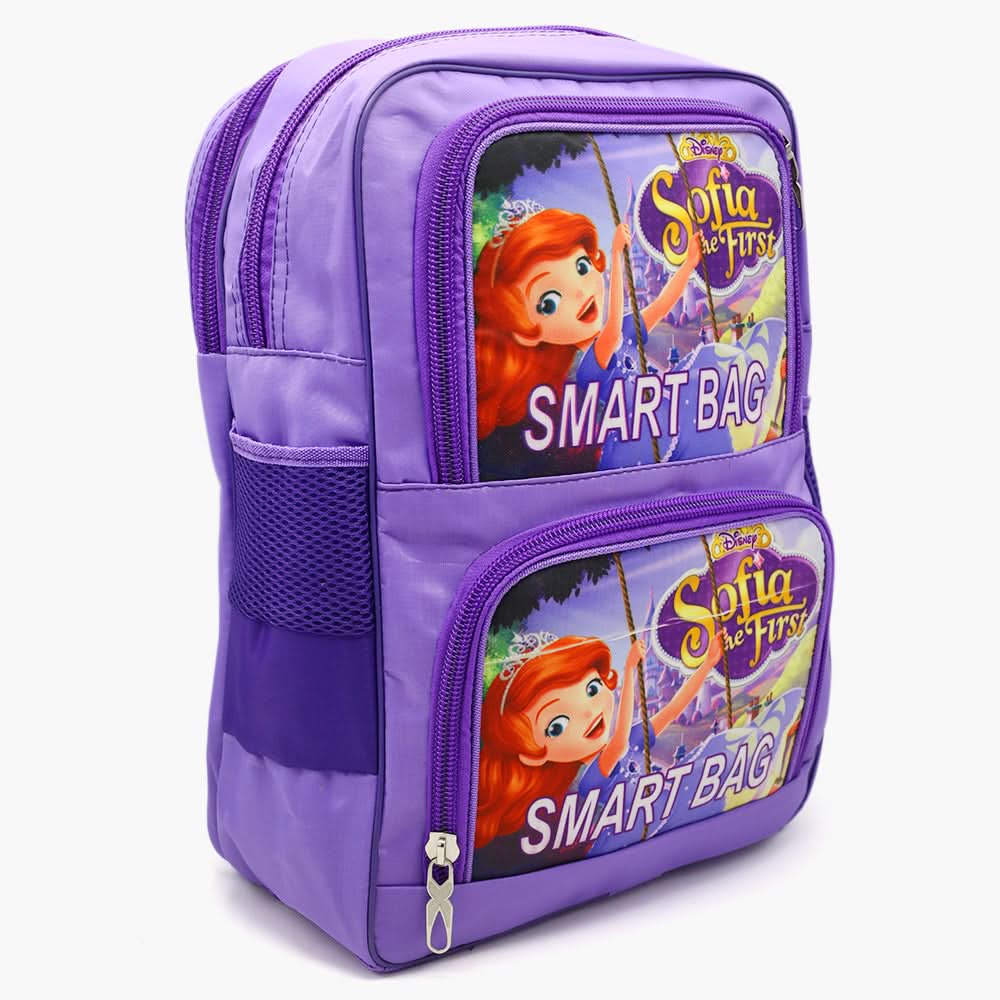 Character School Bag - Purple, School Bags, Chase Value, Chase Value
