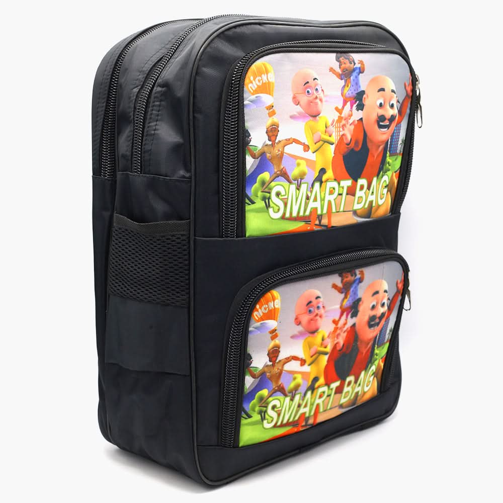 Character School Bag - Black, School Bags, Chase Value, Chase Value