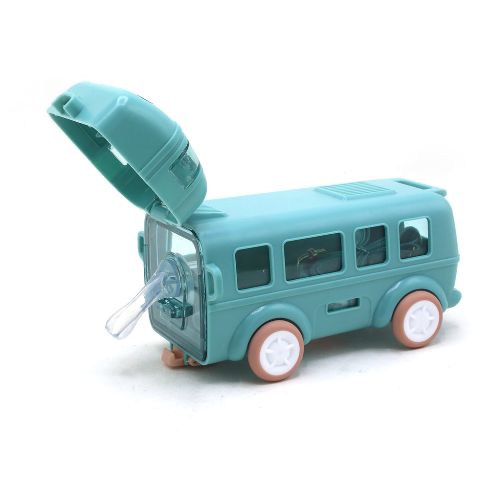 Bus Shape Water Cup With Straw - 350ml, Glassware & Drinkware, Chase Value, Chase Value