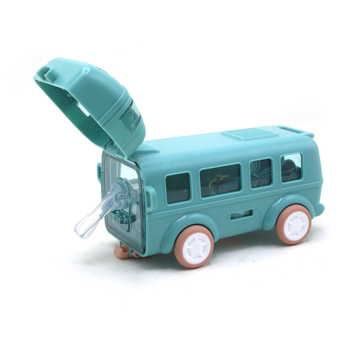 Bus Shape Water Cup With Straw - 350ml, Glassware & Drinkware, Chase Value, Chase Value