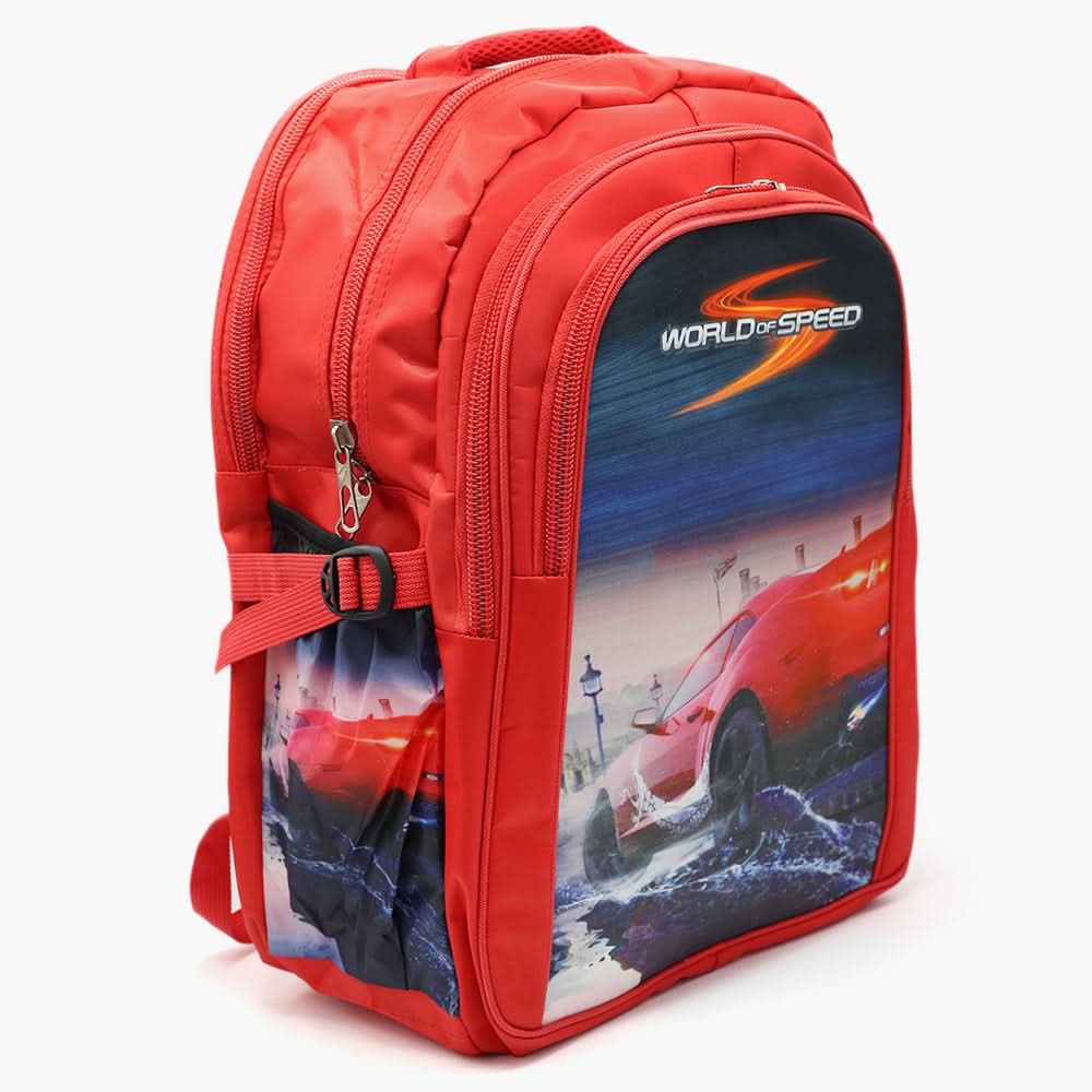School Bag - Red, School Bags, Chase Value, Chase Value