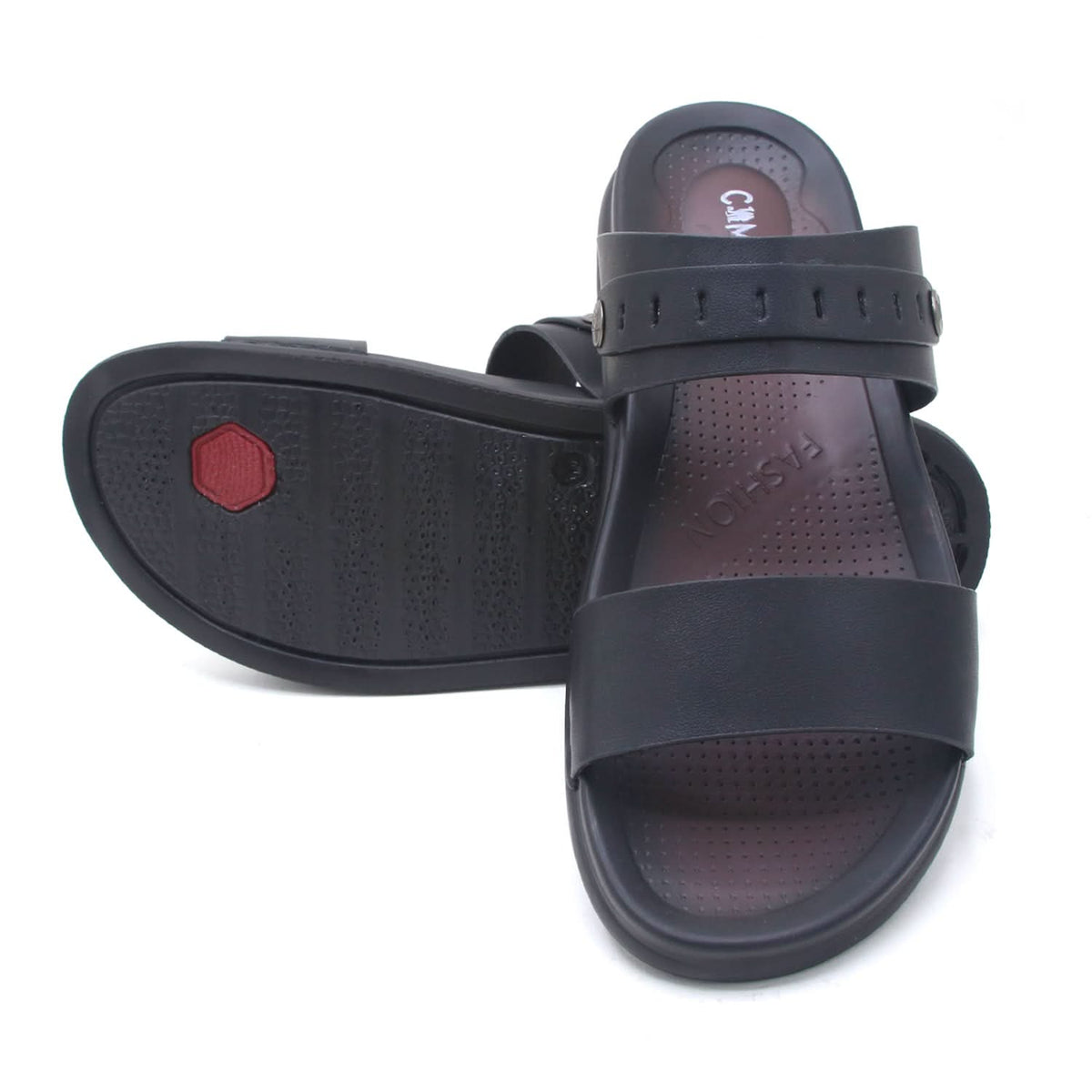 Men's Camelo Slipper - Black, Men's Slippers, Chase Value, Chase Value