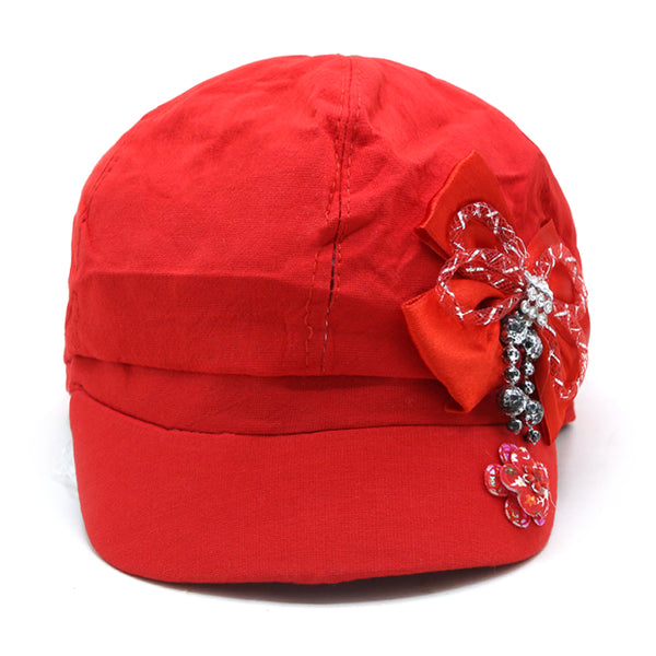 Girls Fancy P-Cap - Red