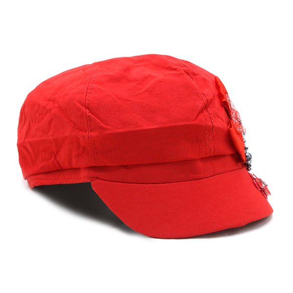 Girls Fancy P-Cap - Red