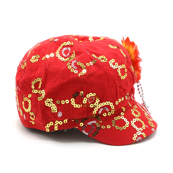 Girls Fancy P-Cap - Red