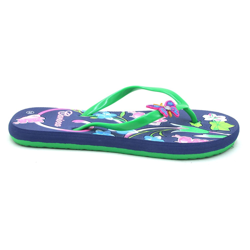 Women's Flip Flop Slipper - Green, Women Slippers, Chase Value, Chase Value