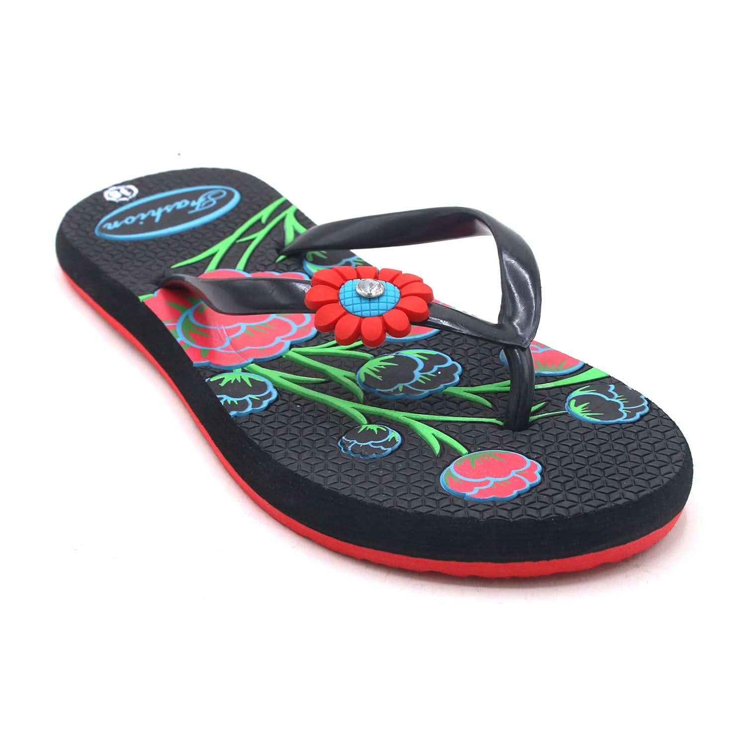 Women's Flip Flop Slipper - Black, Women Slippers, Chase Value, Chase Value