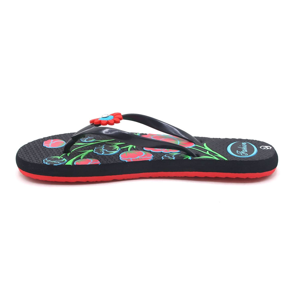 Women's Flip Flop Slipper - Black, Women Slippers, Chase Value, Chase Value
