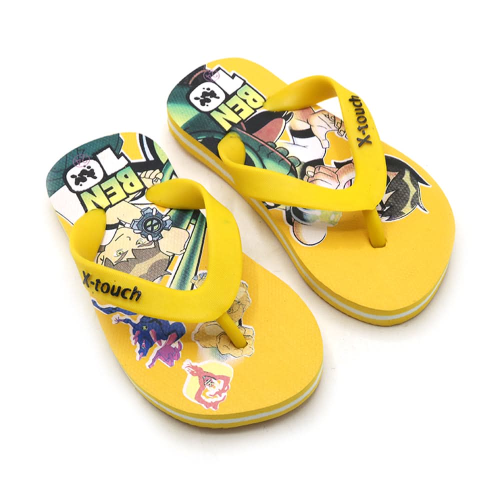 Boys Flip Flop - Yellow, Boys Slippers, Chase Value, Chase Value