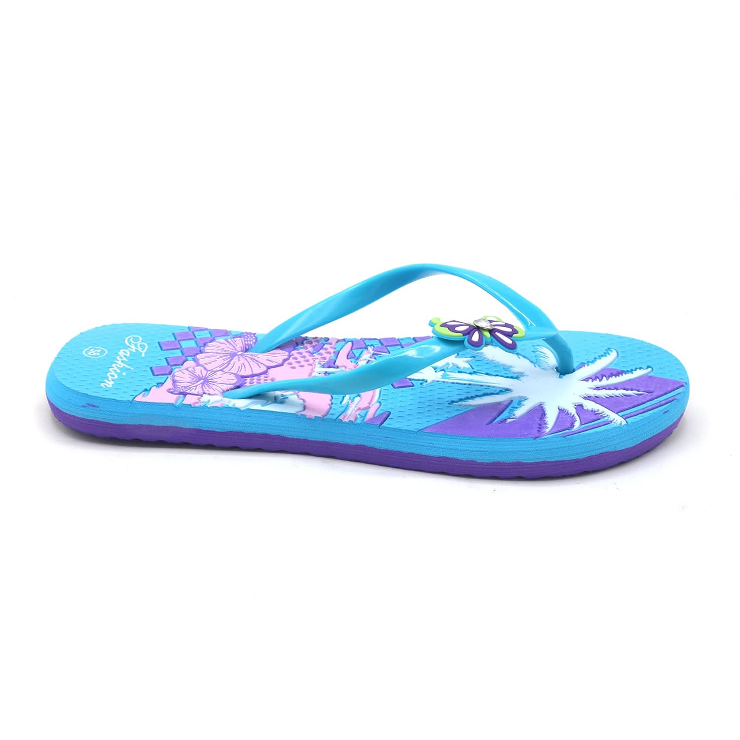Women's Flip Flop Slipper - Cyan, Women Slippers, Chase Value, Chase Value