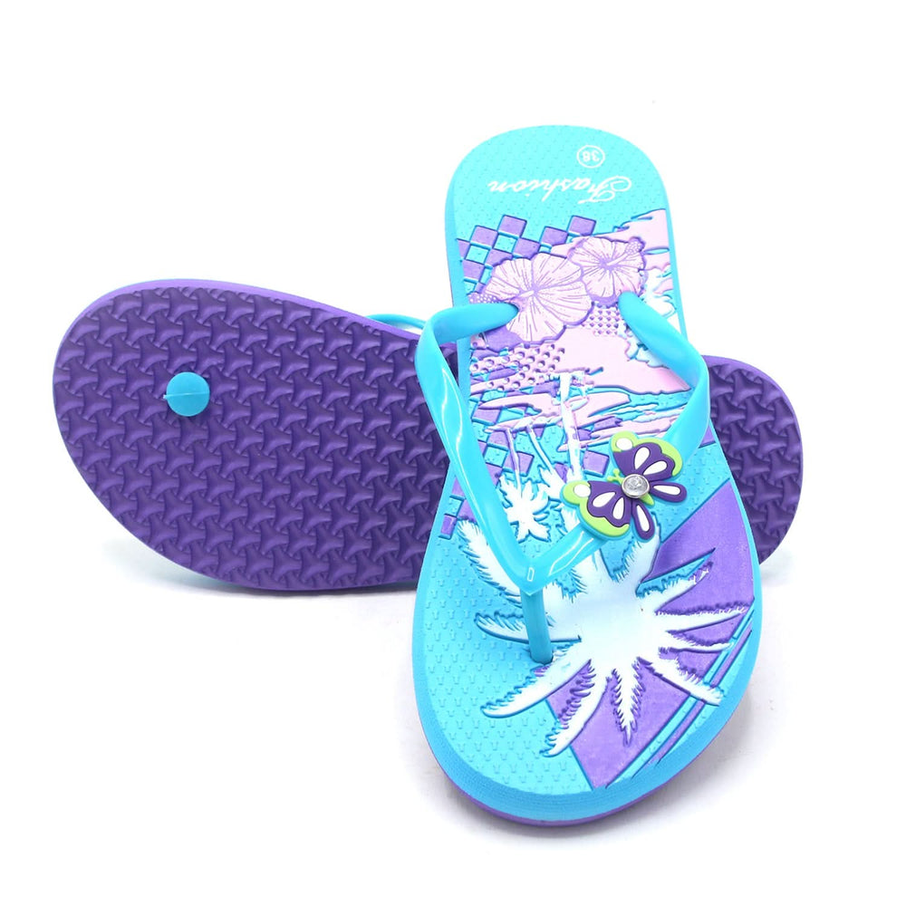 Women's Flip Flop Slipper - Cyan, Women Slippers, Chase Value, Chase Value