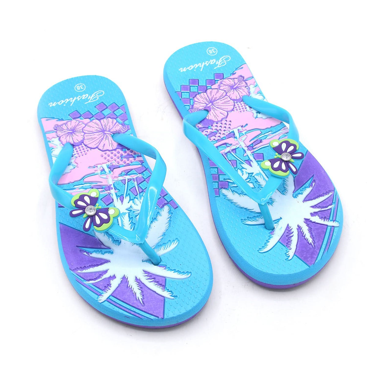 Women's Flip Flop Slipper - Cyan, Women Slippers, Chase Value, Chase Value