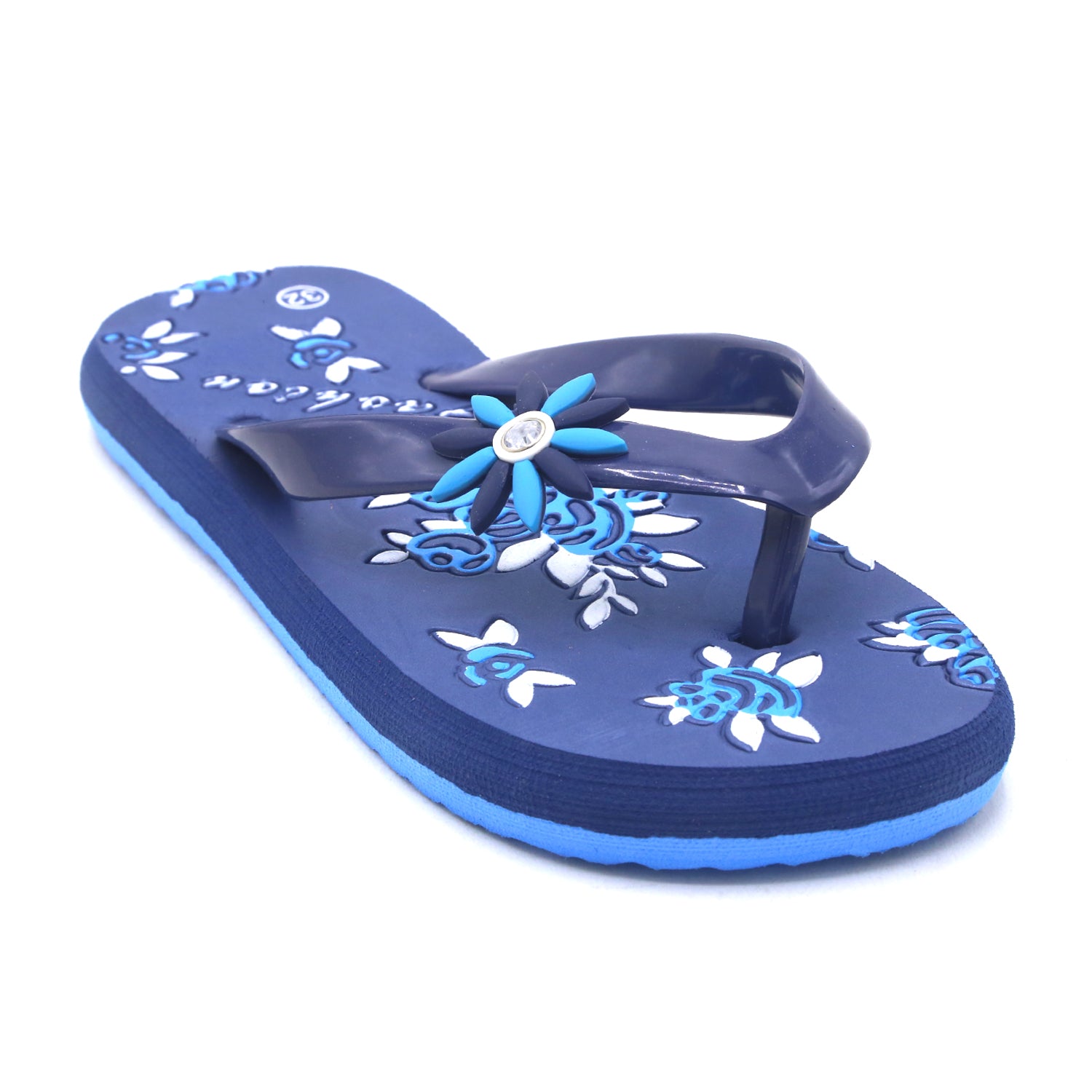 Girls Flip Flop Slipper - Navy Blue, Girls Slippers, Chase Value, Chase Value