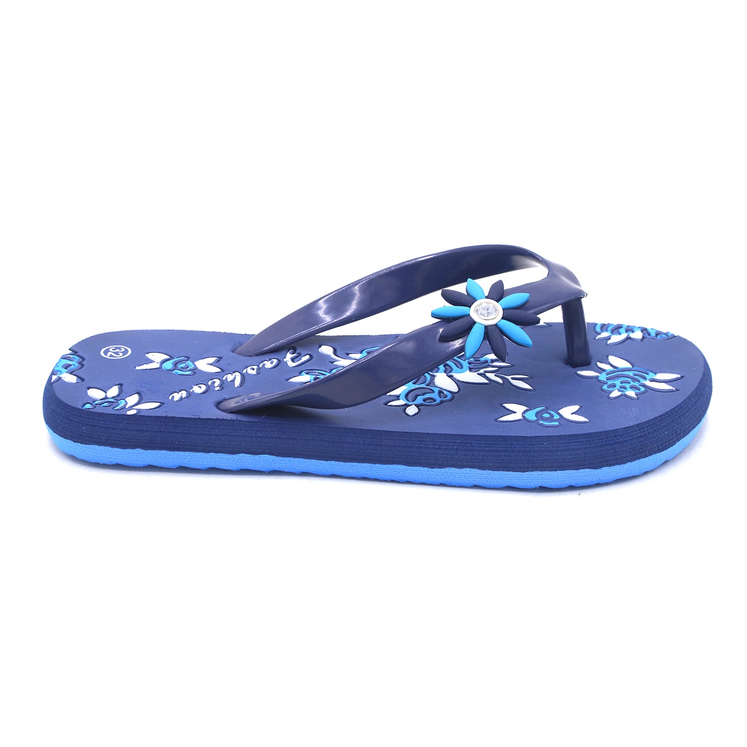 Girls Flip Flop Slipper - Navy Blue, Girls Slippers, Chase Value, Chase Value