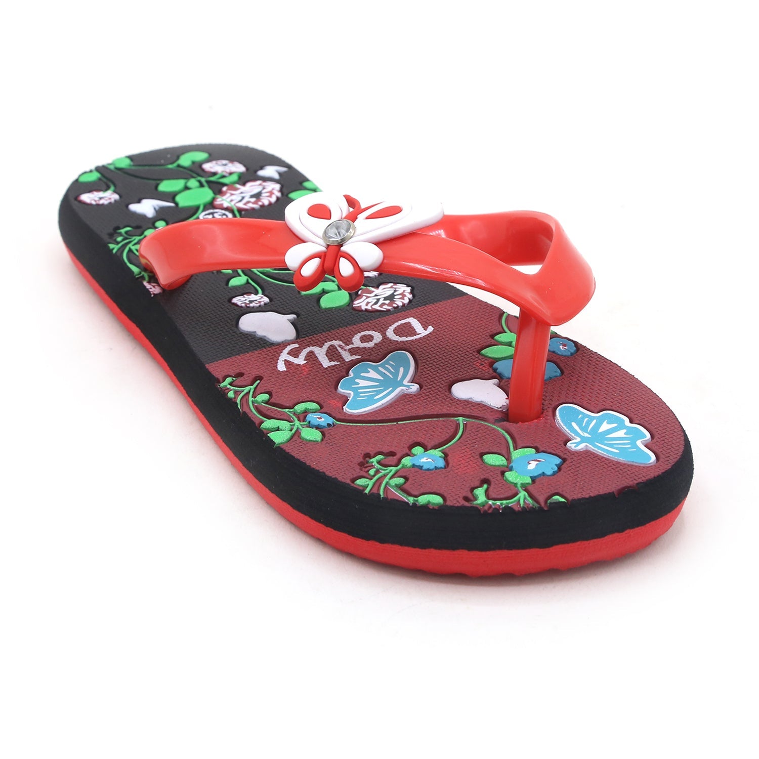Girls Flip Flop Slipper - Red, Girls Slippers, Chase Value, Chase Value