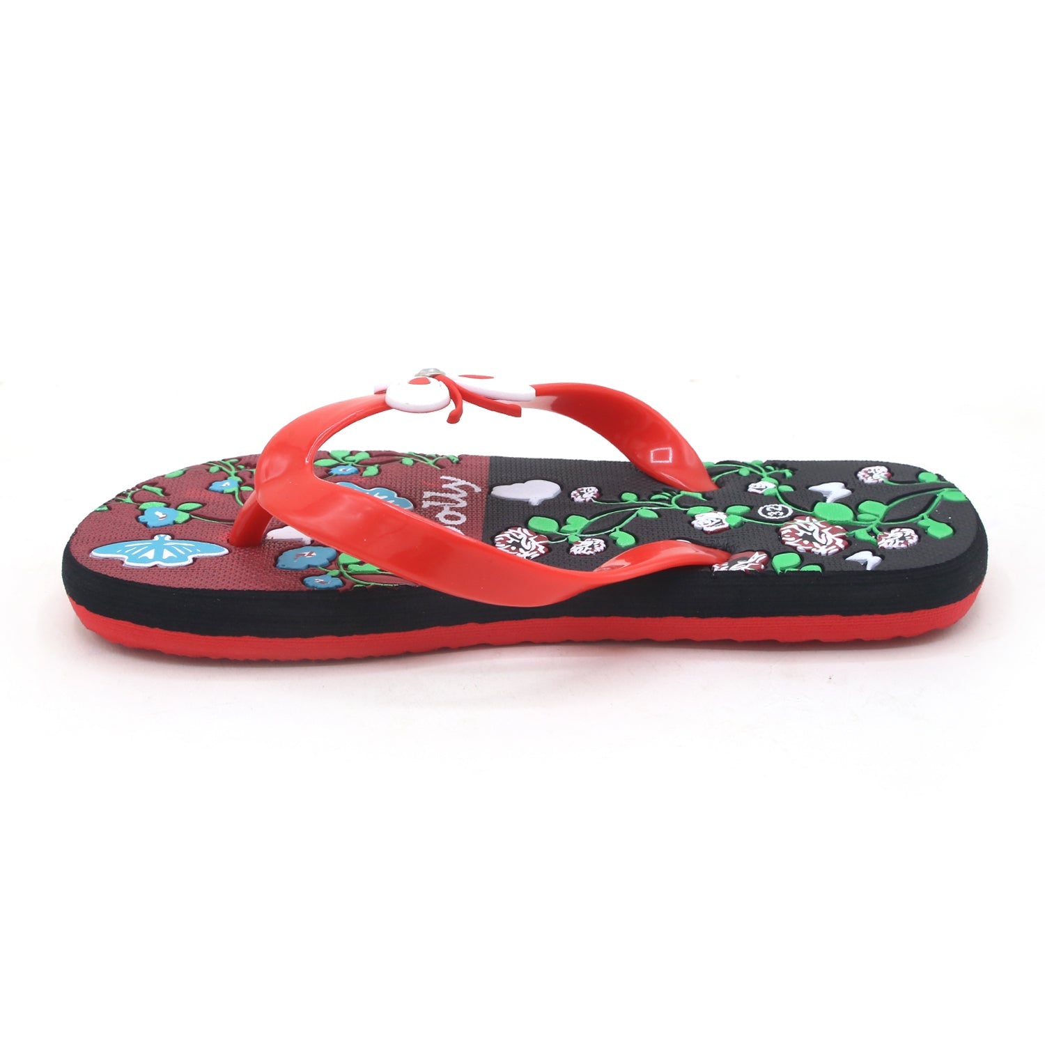 Girls Flip Flop Slipper - Red, Girls Slippers, Chase Value, Chase Value