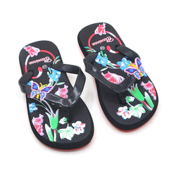 Girls Flip Flop Slipper - Black