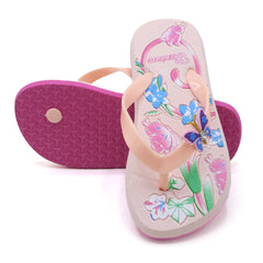 Girls Flip Flop Slipper - Peach