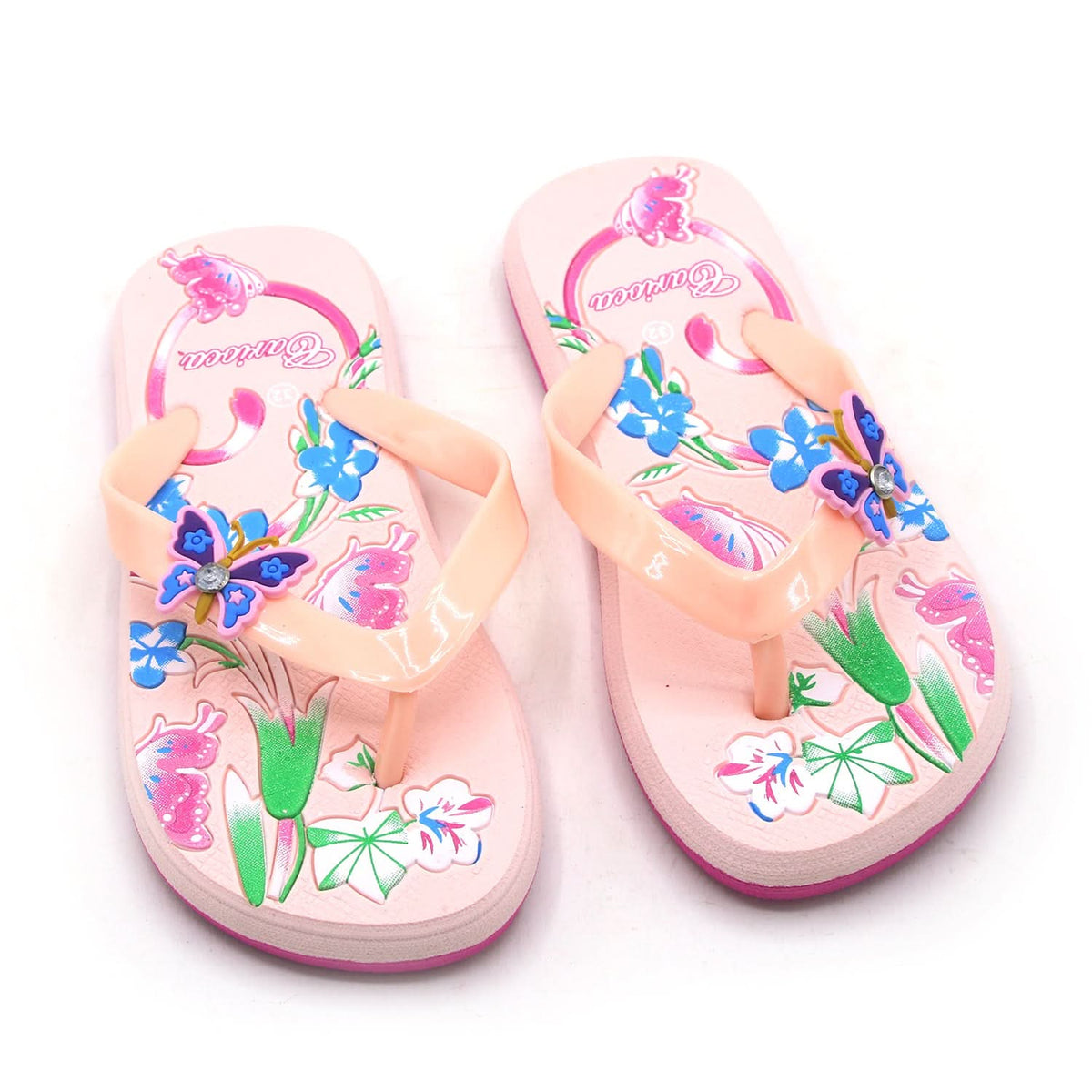 Girls Flip Flop Slipper - Peach, Girls Slippers, Chase Value, Chase Value