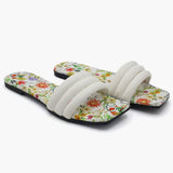 Women's Slipper - White, Women Slippers, Chase Value, Chase Value