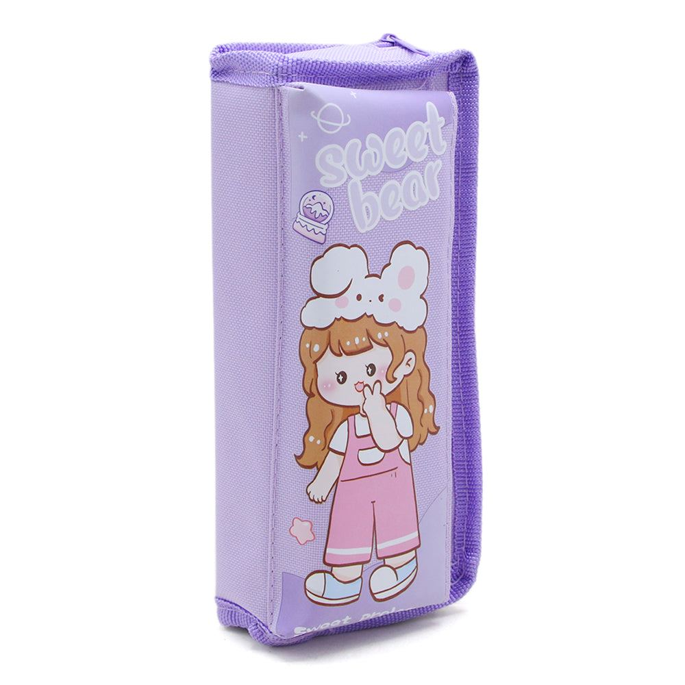 Pencil Pouch - Purple, Pencil Boxes & Stationery Sets, Chase Value, Chase Value