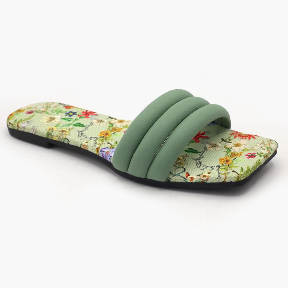 Women's Slipper - Green, Women Slippers, Chase Value, Chase Value