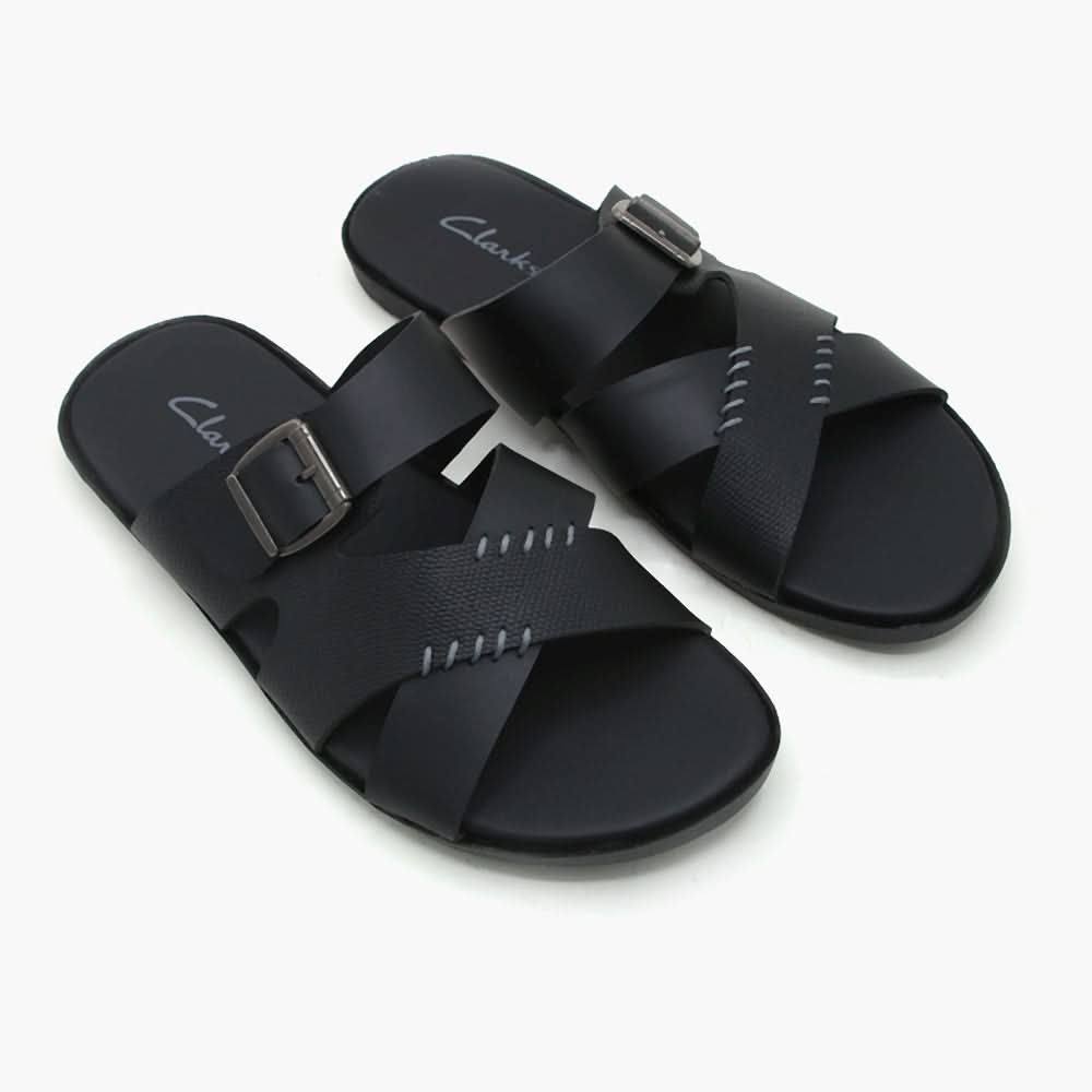 Men's Slipper - Black, Men's Slippers, Chase Value, Chase Value