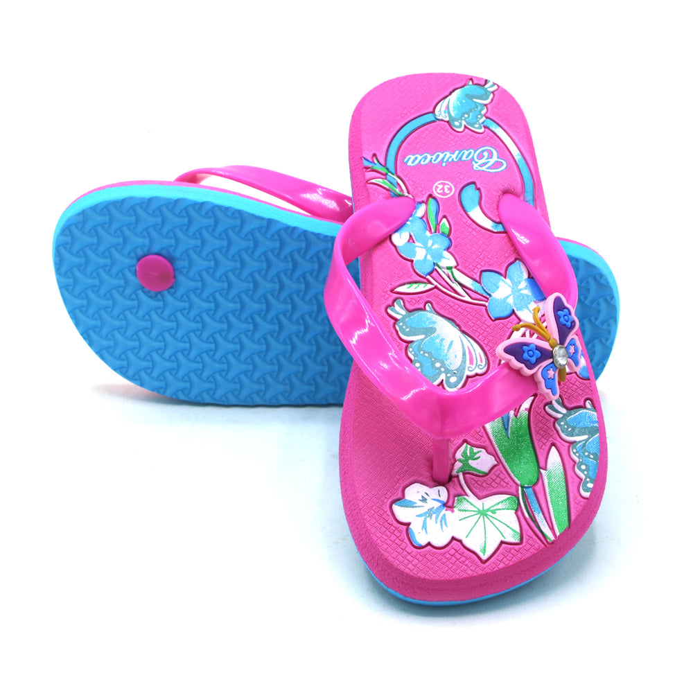 Girls Flip Flop Slipper - Pink, Girls Slippers, Chase Value, Chase Value