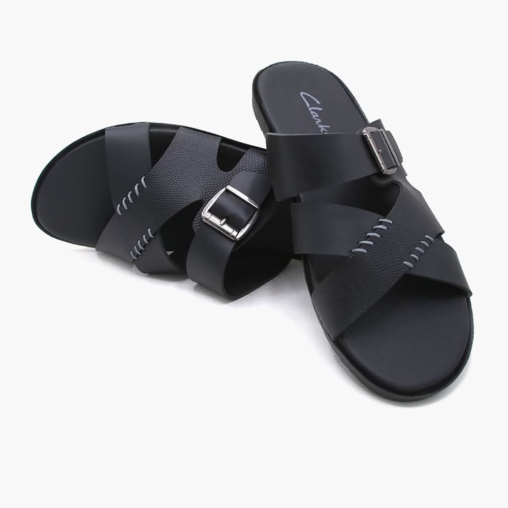 Men's Slipper - Black, Men's Slippers, Chase Value, Chase Value