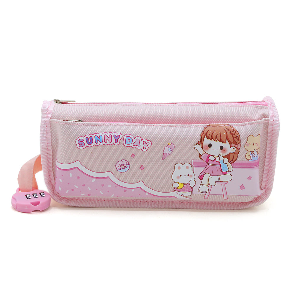 Pencil Pouch - Pink, Pencil Boxes & Stationery Sets, Chase Value, Chase Value