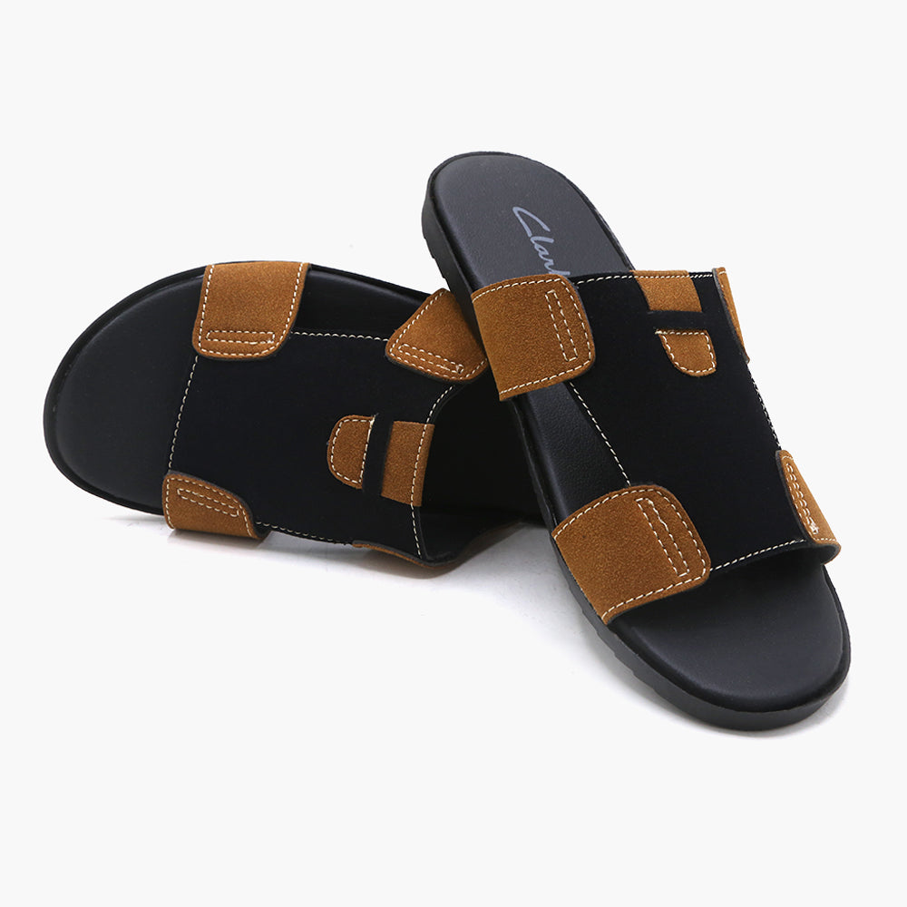 Men's Slipper - Black, Men's Slippers, Chase Value, Chase Value