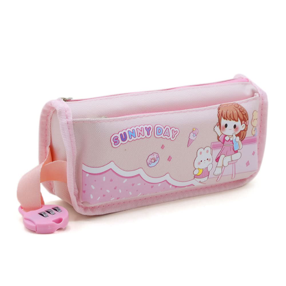 Pencil Pouch - Pink, Pencil Boxes & Stationery Sets, Chase Value, Chase Value