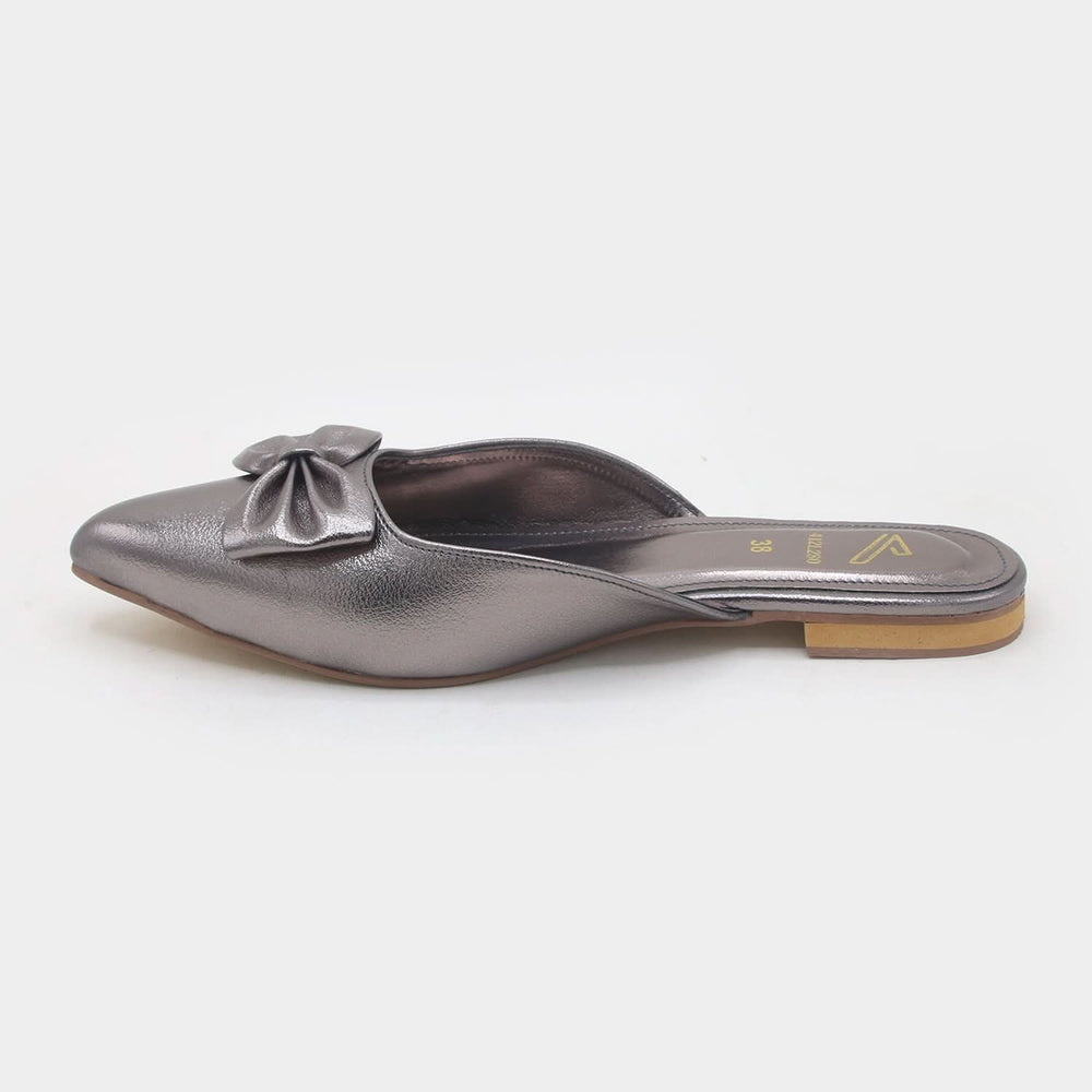 Women's Backless Pump - Grey, Women Backless Pumps, Chase Value, Chase Value