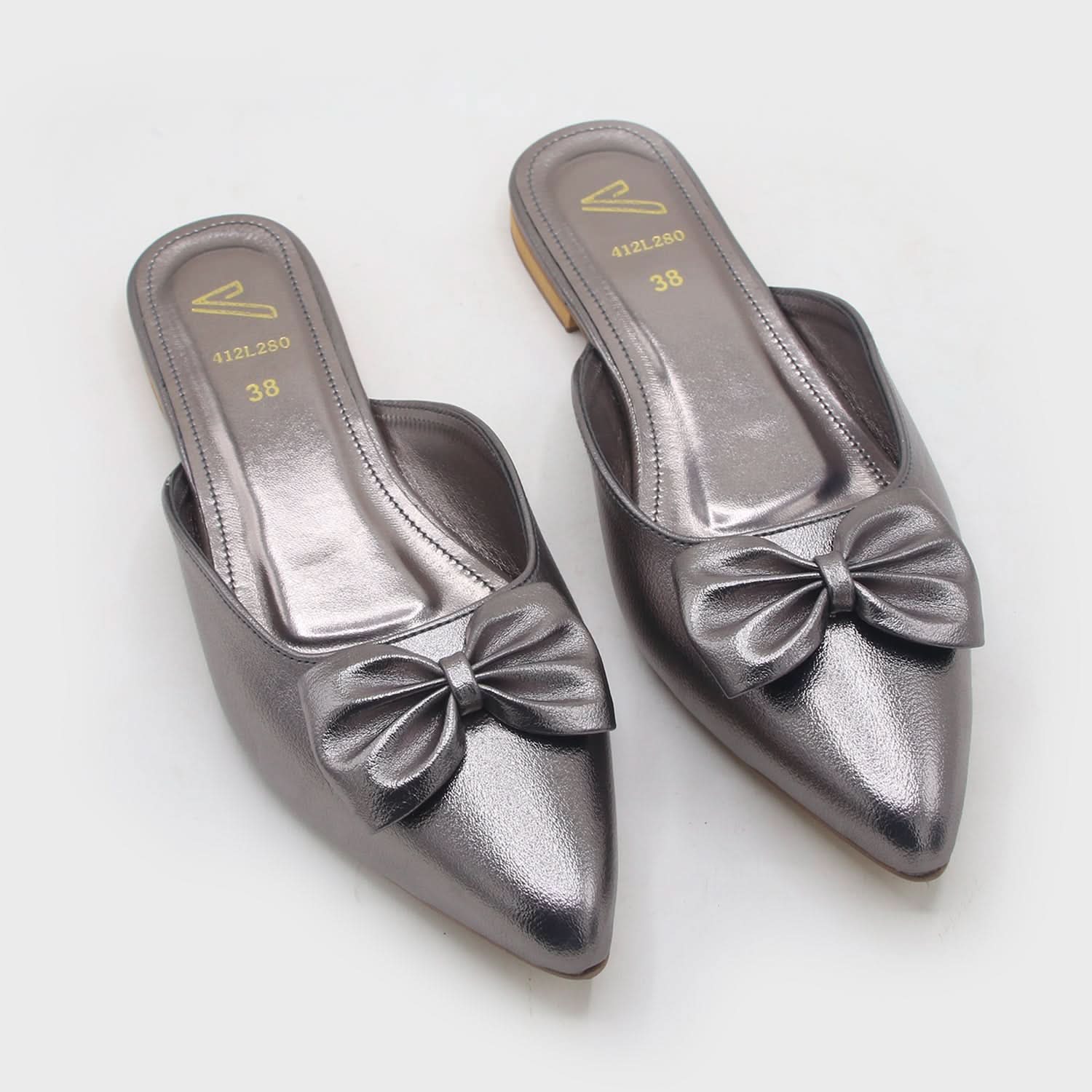 Women's Backless Pump - Grey, Women Backless Pumps, Chase Value, Chase Value
