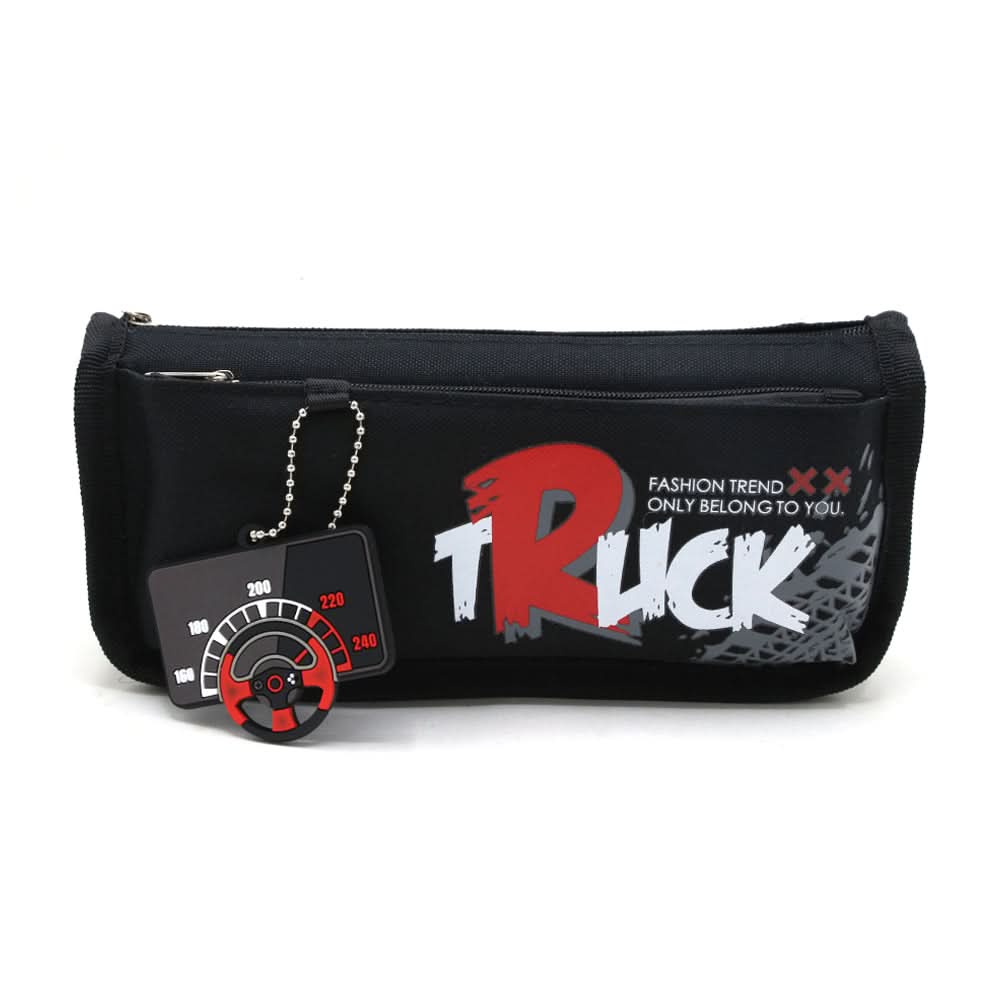 Pencil Pouch - Black, Pencil Boxes & Stationery Sets, Chase Value, Chase Value