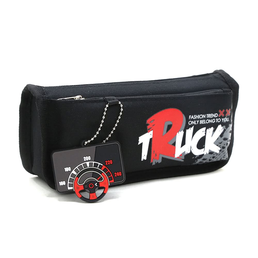 Pencil Pouch - Black, Pencil Boxes & Stationery Sets, Chase Value, Chase Value