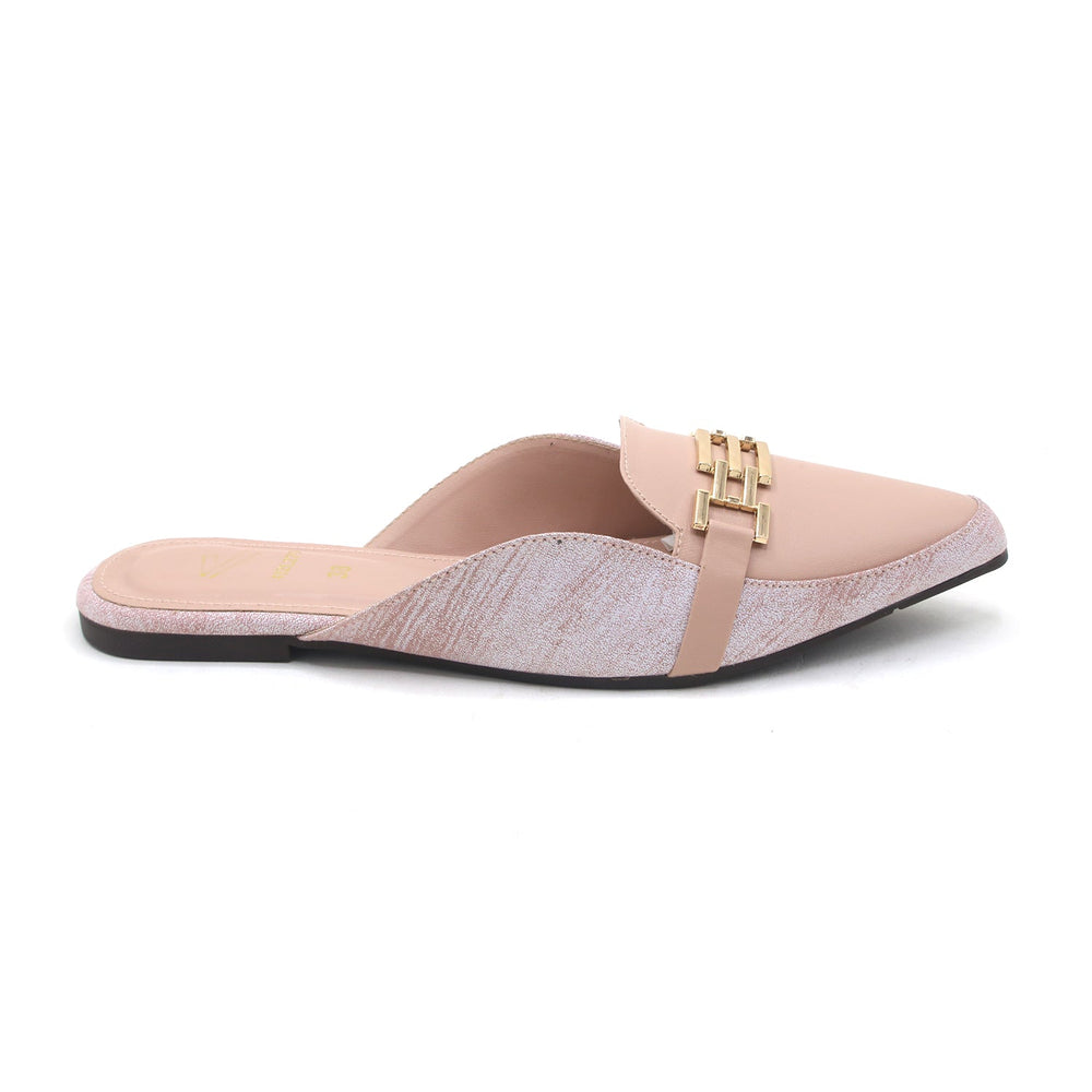 Women's Backless Pump - Pink, Women Backless Pumps, Chase Value, Chase Value