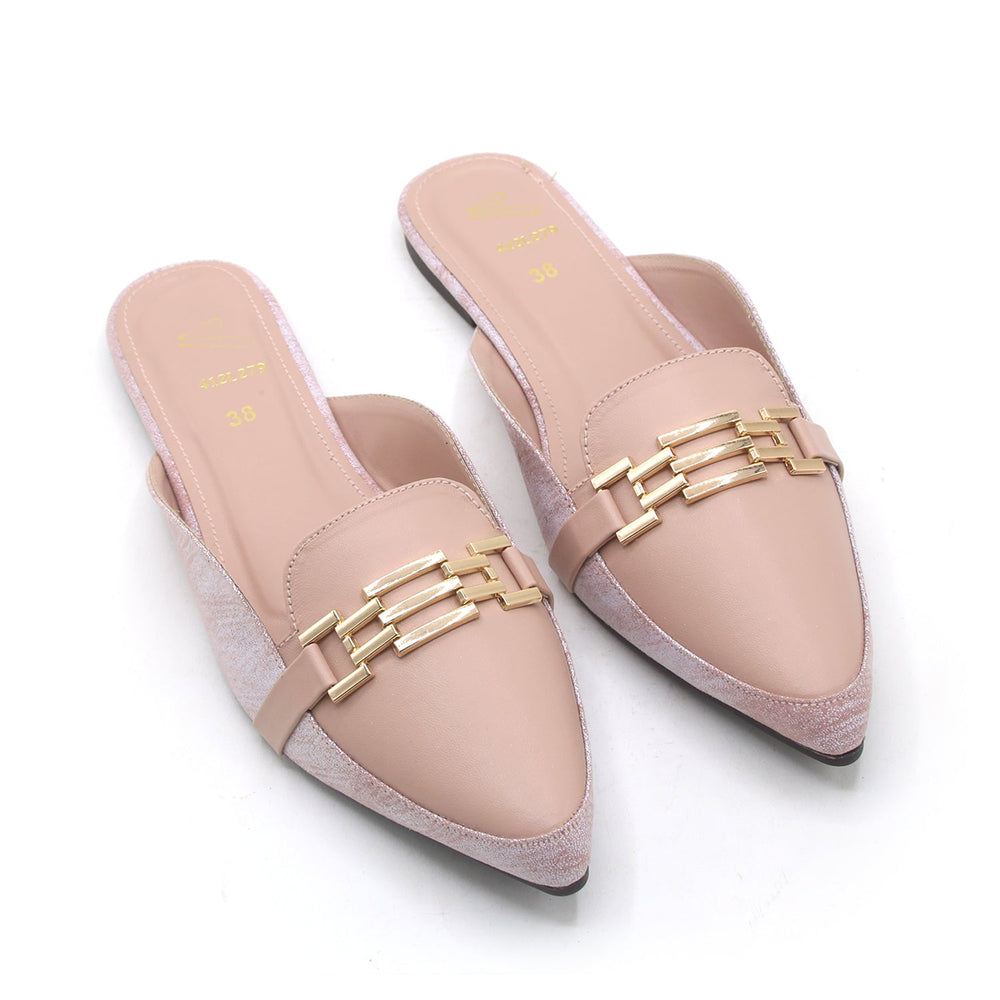 Women's Backless Pump - Pink, Women Backless Pumps, Chase Value, Chase Value