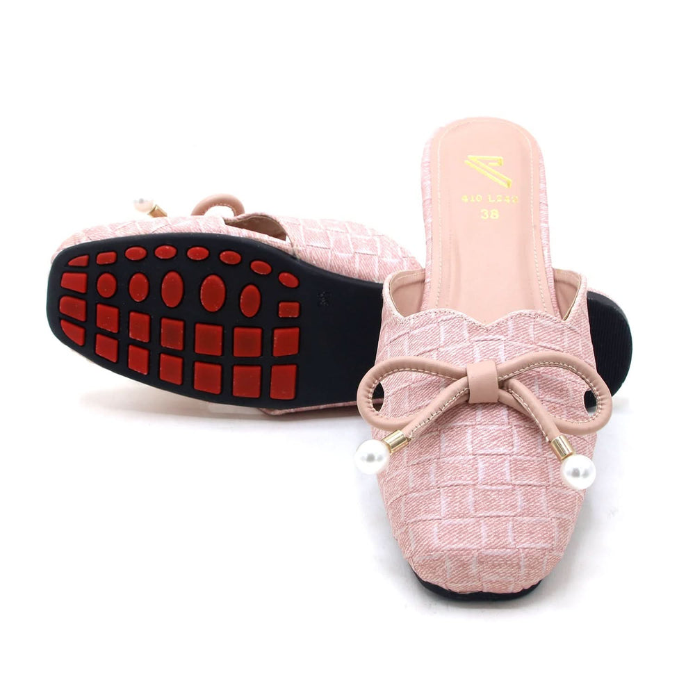 Women's Backless Pump - Pink, Women Backless Pumps, Chase Value, Chase Value
