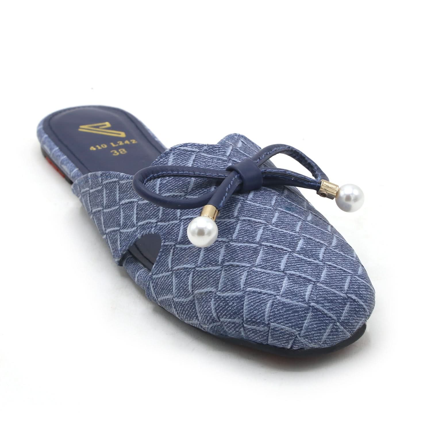 Women's Backless Pump - Navy, Women Backless Pumps, Chase Value, Chase Value