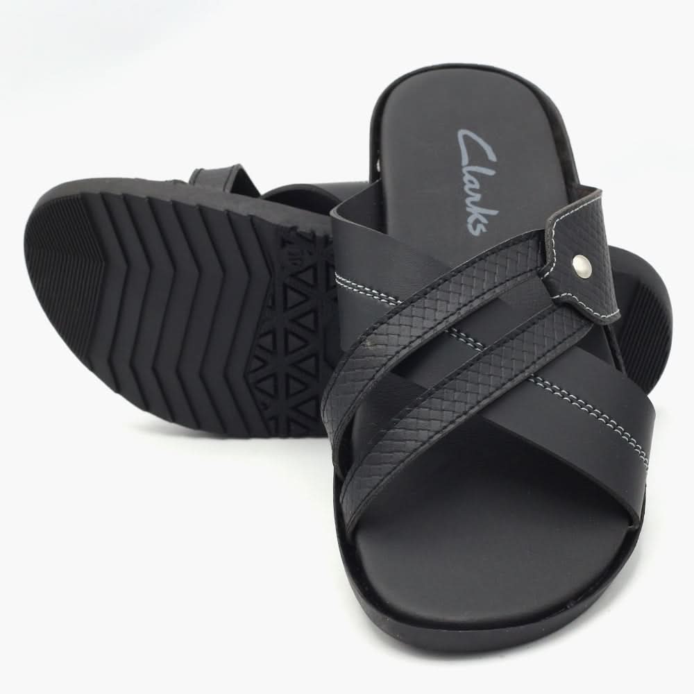 Men's Slipper - Black, Men's Slippers, Chase Value, Chase Value