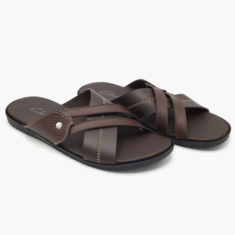 Men's Slipper - Brown, Men's Slippers, Chase Value, Chase Value