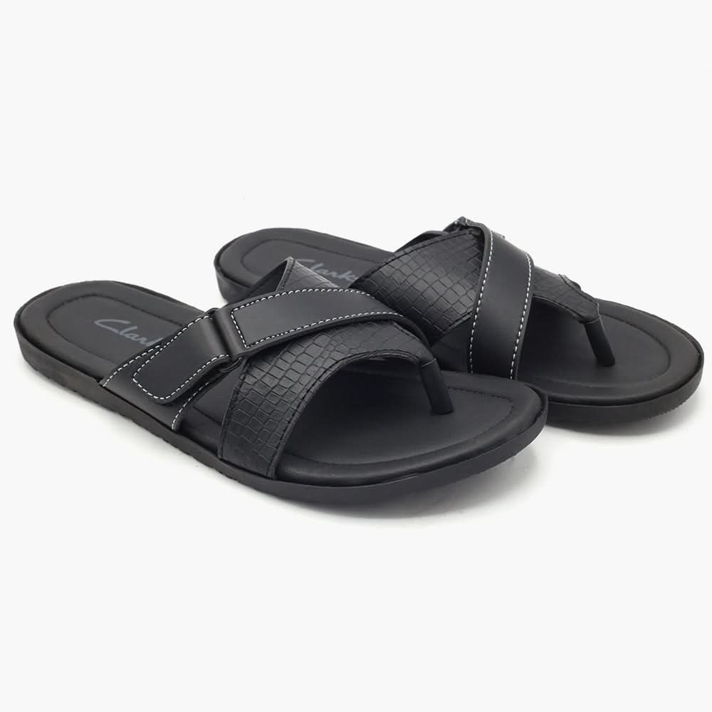 Men's Slipper - Black, Men's Slippers, Chase Value, Chase Value
