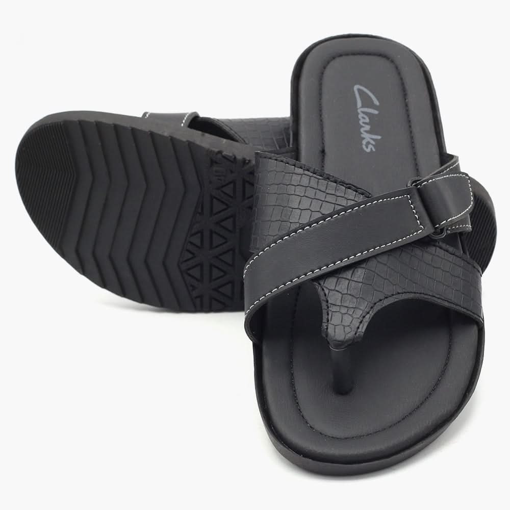 Men's Slipper - Black, Men's Slippers, Chase Value, Chase Value